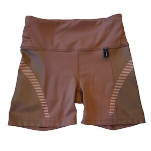 Athleta Allyson Felix Women's Legend Shortie Shorts Mauve Reflective Size Small